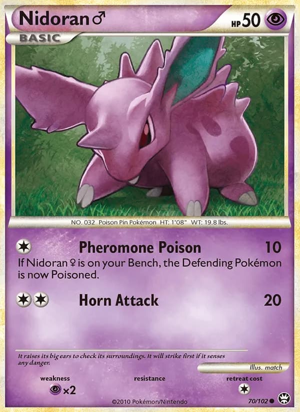 Nidoran♂ card in English