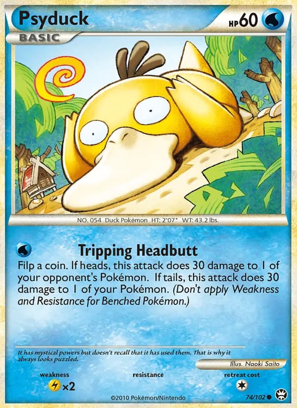 Psyduck card in English