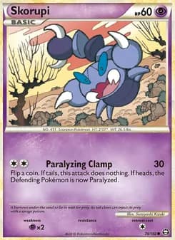Skorupi card in English