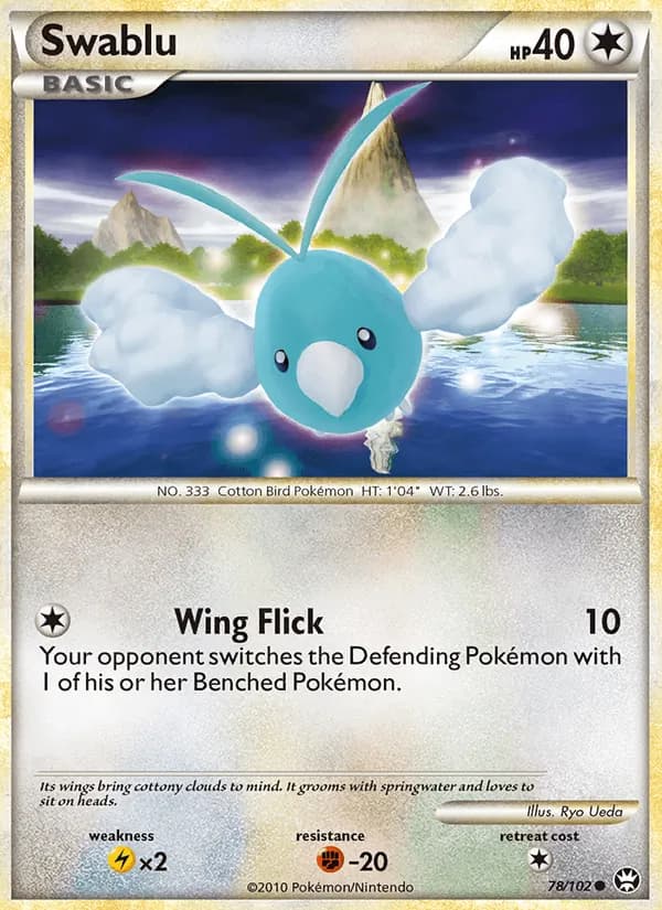 Swablu card in English
