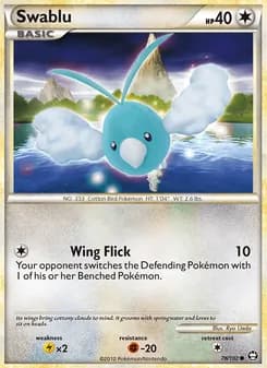 Swablu card in English