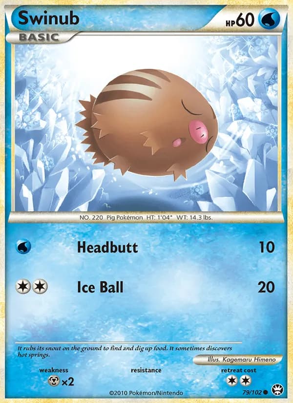 Swinub card in English