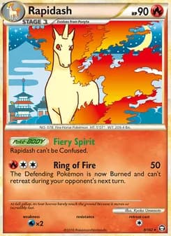 Rapidash card in English