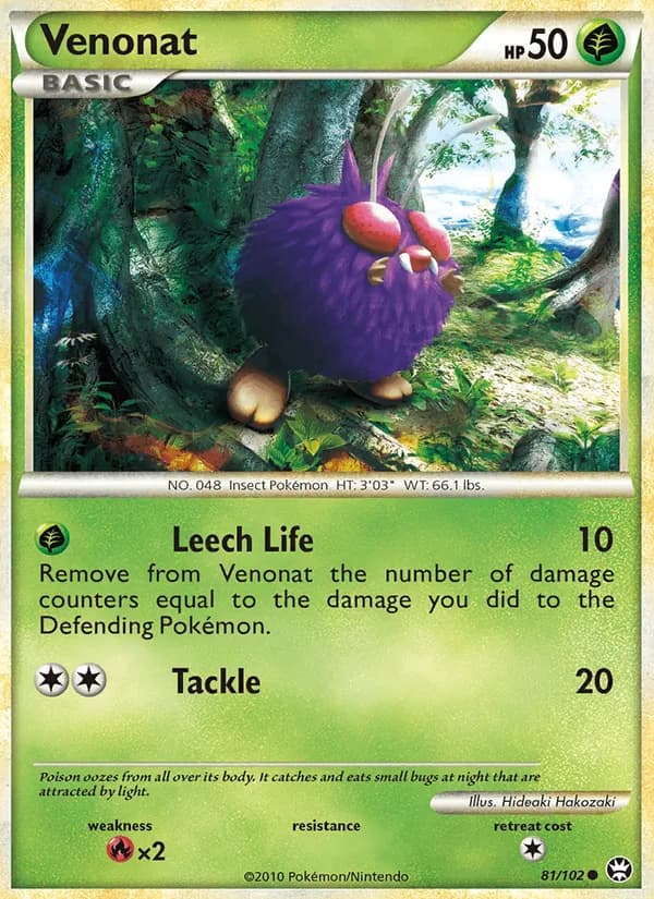 Venonat card in English