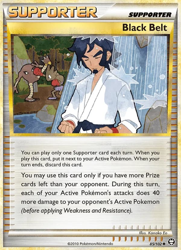 Black Belt card in English