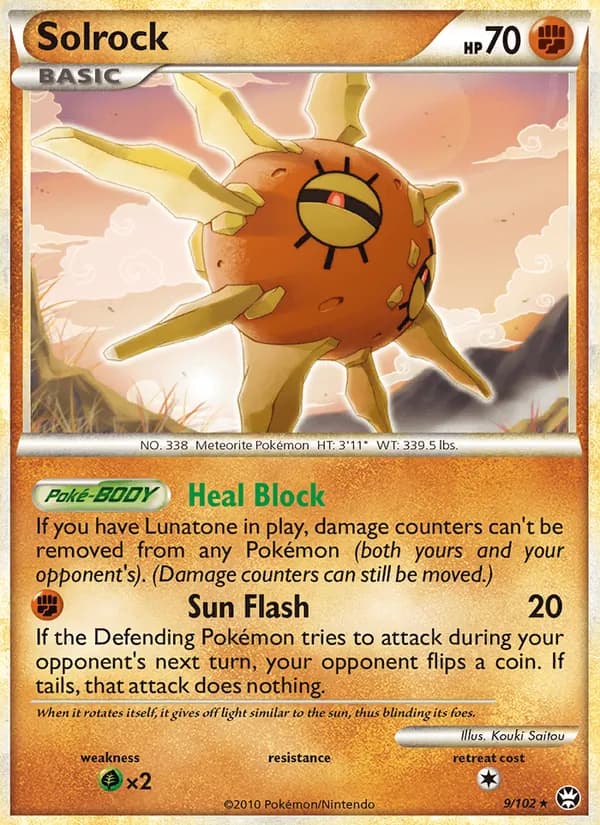 Solrock card in English