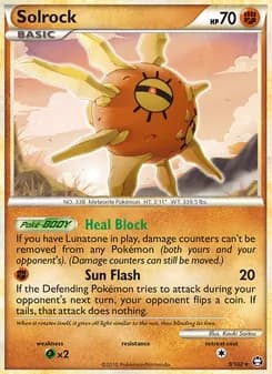 Solrock card in English