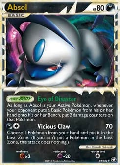 Absol card in English