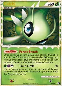 Celebi card in English