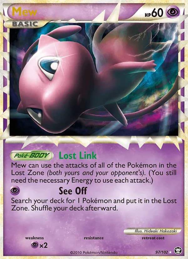 Mew card in English
