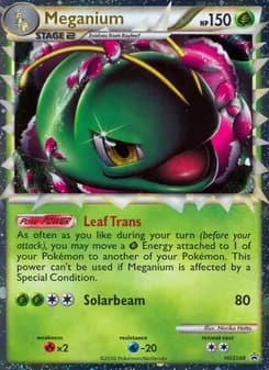 Meganium card in English