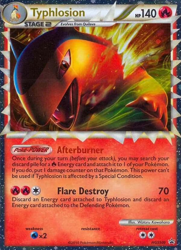 Typhlosion card in English