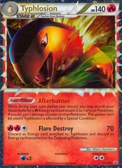 Typhlosion card in English