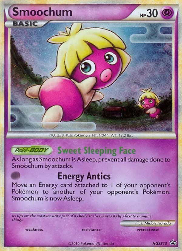 Smoochum card in English