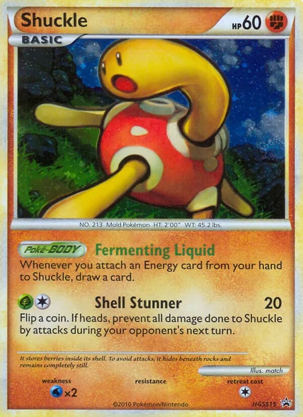 Shuckle card in English