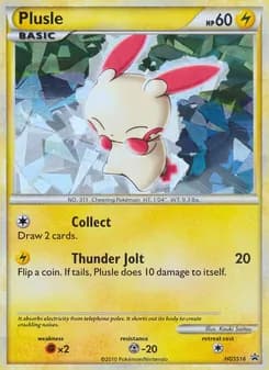 Plusle card in English