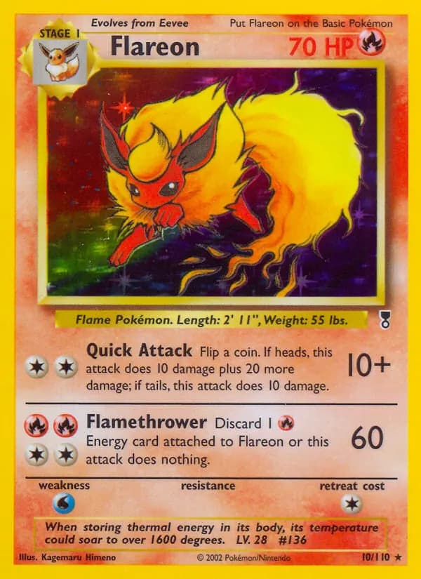 Flareon card in English
