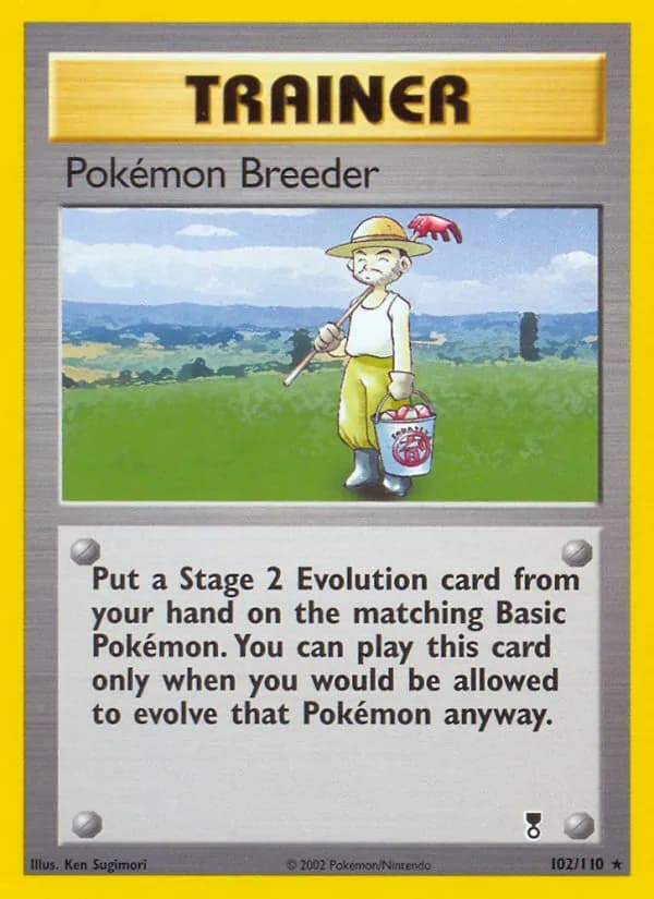 Pokémon Breeder card in English