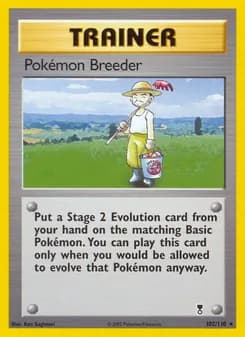 Pokémon Breeder card in English