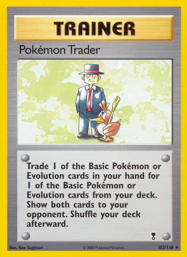 Pokémon Trader card in English