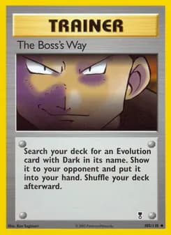 The Boss's Way card in English