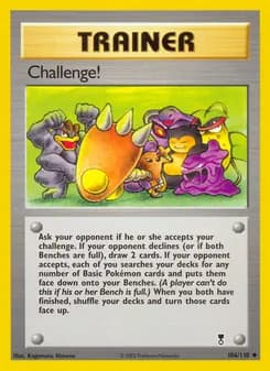 Challenge! card in English
