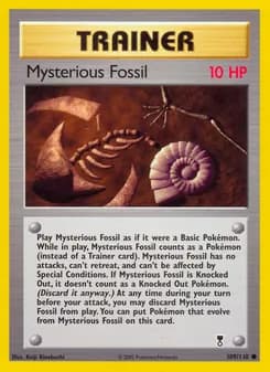 Mysterious Fossil card in English