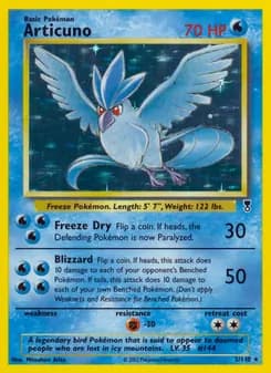 Articuno card in English