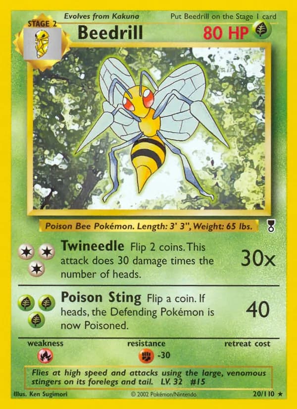 Beedrill card in English