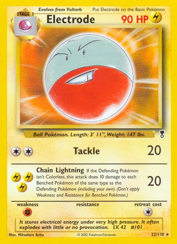 Electrode card in English