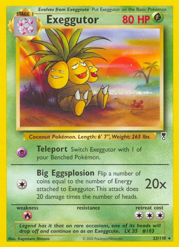 Exeggutor card in English