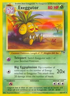 Exeggutor card in English