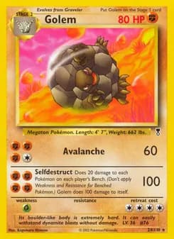 Golem card in English