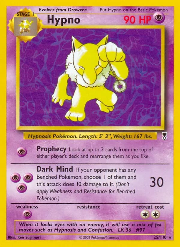 Hypno card in English