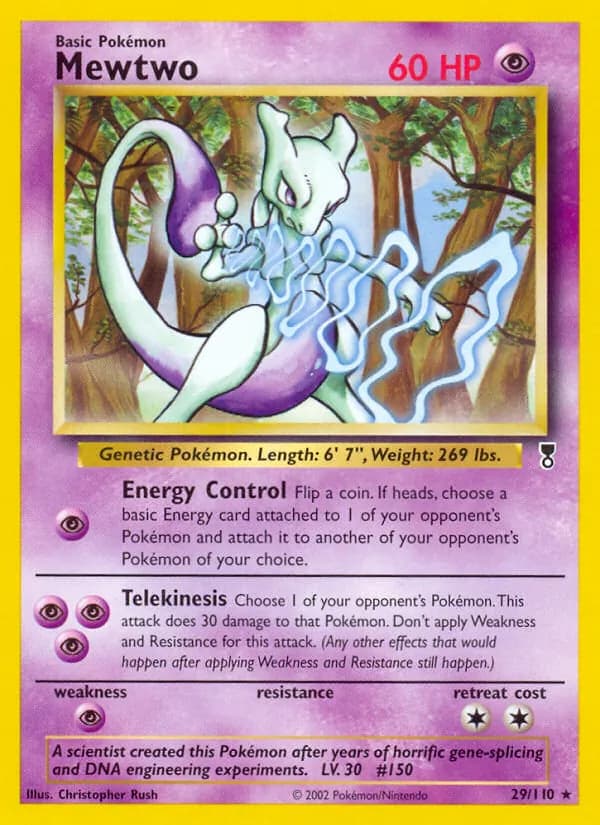 Mewtwo card in English