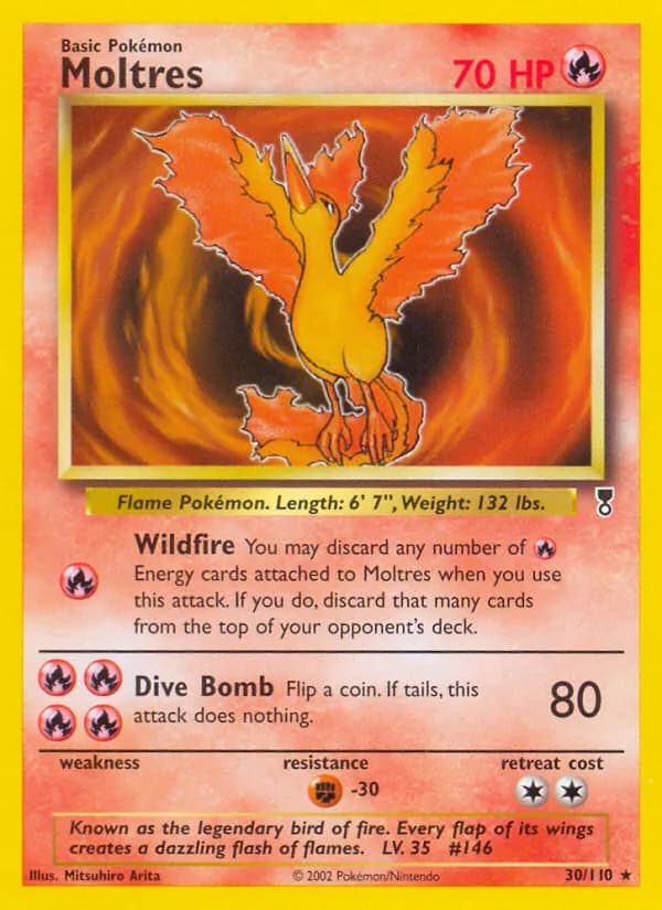 Moltres card in English