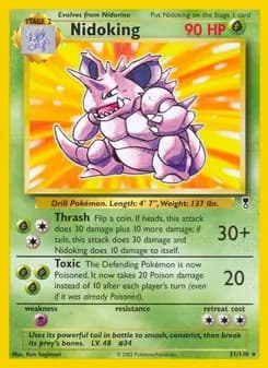 Nidoking card in English