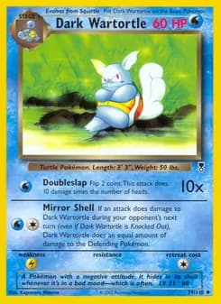 Dark Wartortle card in English