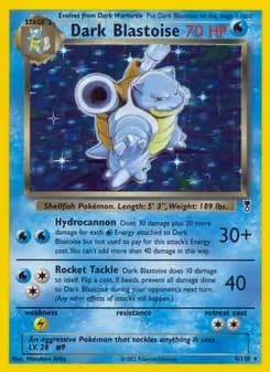 Dark Blastoise card in English