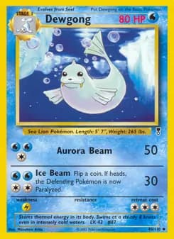 Dewgong card in English