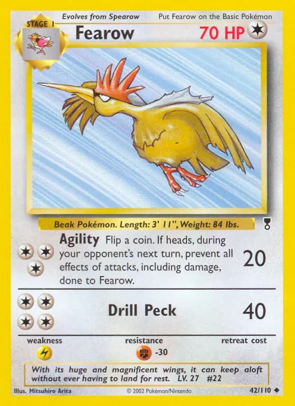 Fearow card in English