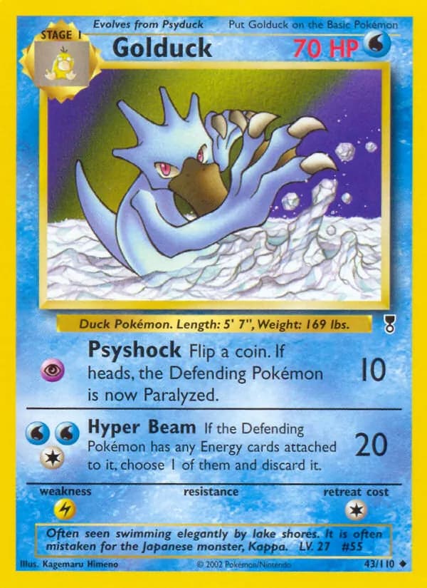 Golduck card in English