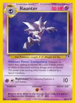 Haunter card in English