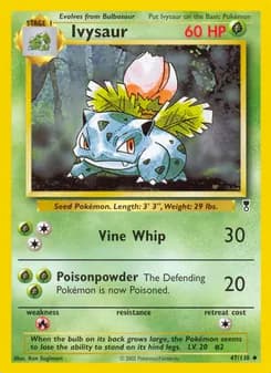 Ivysaur card in English