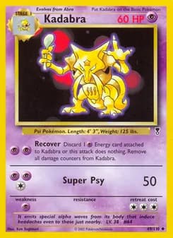 Kadabra card in English