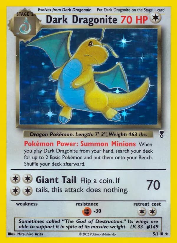 Dark Dragonite card in English