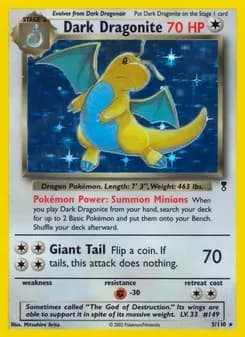 Dark Dragonite card in English