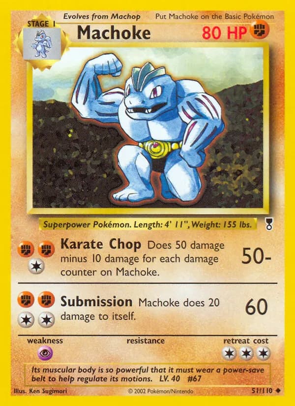 Machoke card in English