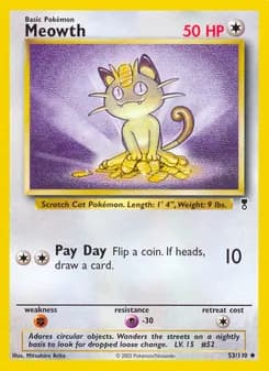 Meowth card in English