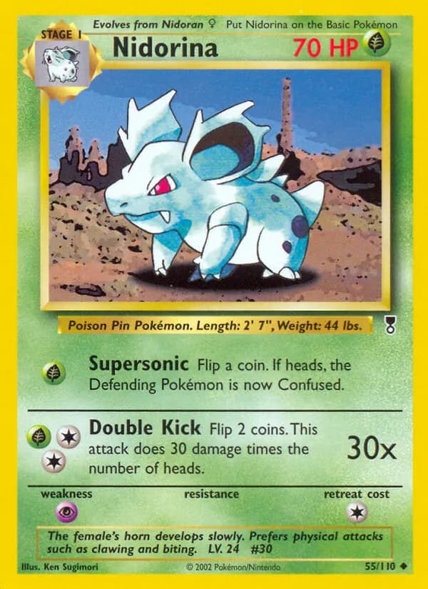 Nidorina card in English